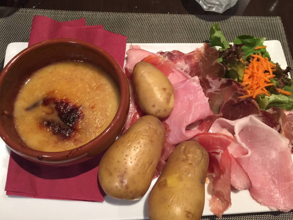 o prato do Restaurante Paquier em Annecy