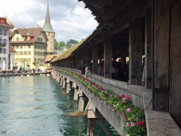 mais uma visão da Ponte da Capela em lucerna