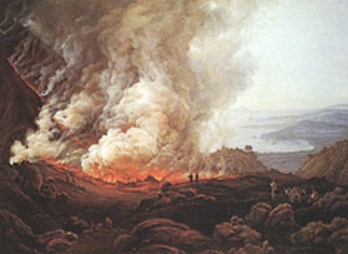 Pintura De Johan Christian Dahal Erupcao1821