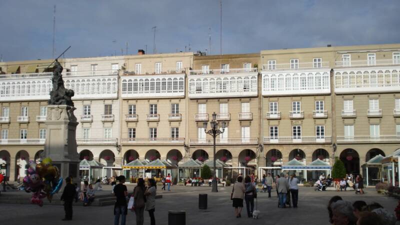 Palacio De Maria Pita Com Praca